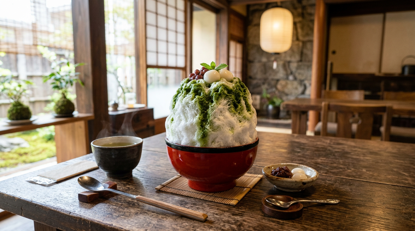 和スイーツと日本茶のペアリングイメージ